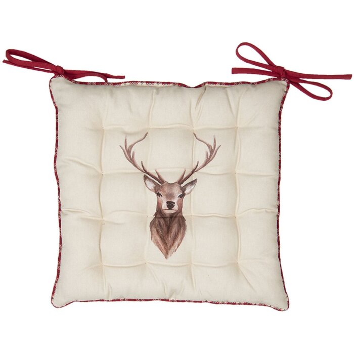 Подушка для стула с поролоном 40x40 см разноцветная COL29