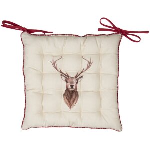 Подушка для стула с поролоном 40x40 см разноцветная COL29