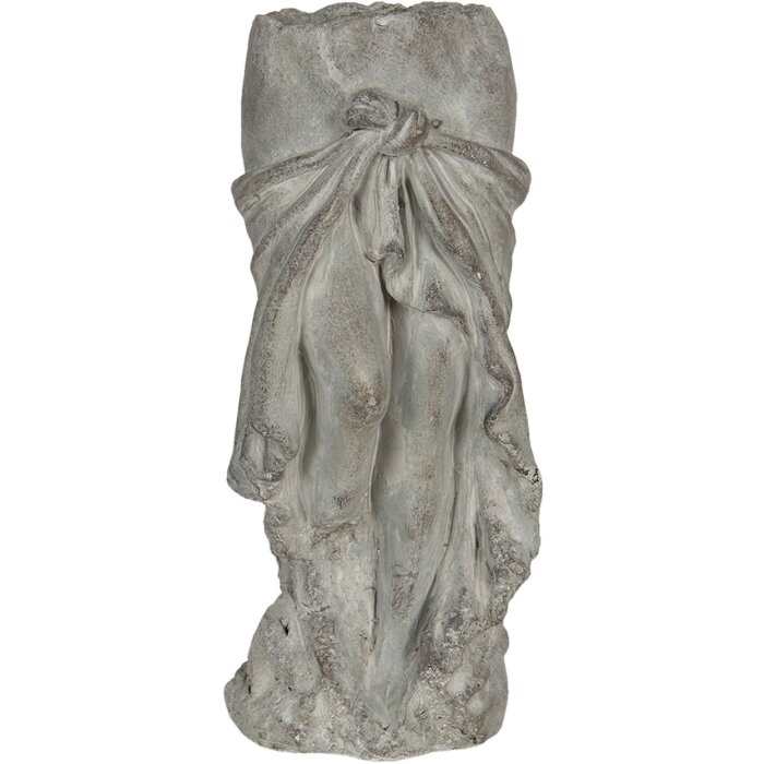 Цветочный горшок 13x13x29 см серый 6TE0326S