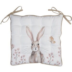 Подушка для стула с поролоном 40x40 см бежевая REB29