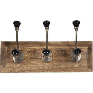 Вешалка для одежды 30x8x10 см черная 6H1964