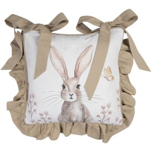 Чехол для подушки на стул 40x40 см бежевый REB25