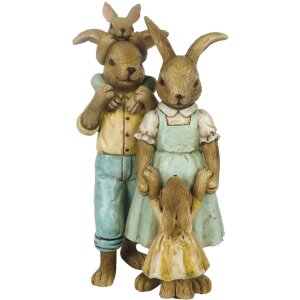 Украшение кролик 8x6x15 см разноцветный 6PR3274