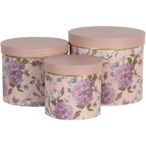 Шляпная коробка (набор из 3) Ø 20x17 - Ø...