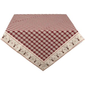 Clayre & Eef COL01 Скатерть 100x100 см красный...