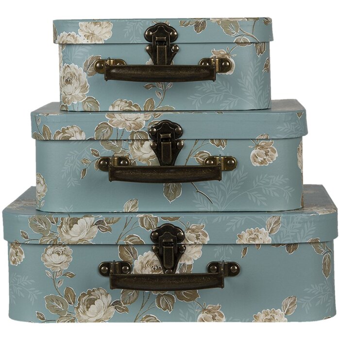 Украшение чемодан (набор из 3) 30x21x9-25x18x9-20x16x8 см разноцветный 64753