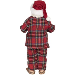 Декоративная фигурка Деда Мороза Clayre & Eef разноцветная 14x10x28 см текстиль пластик