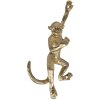 Крючок настенный Clayre & Eef 6Y4168 Обезьяна золото 8x6x19 см железный