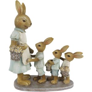 Украшение кролик 17x7x19 см разноцветный 6PR3285