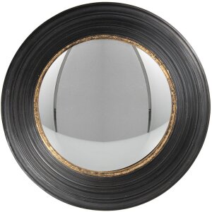 Зеркало Ø 34x6 см черное 62S199