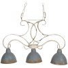 Подвесной светильник 60x15x42 см E27-max 3x60W серый 5LMP307