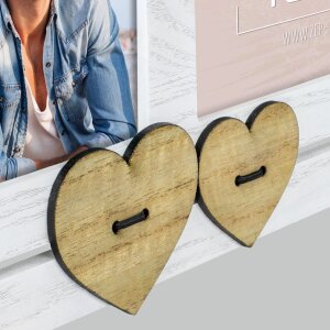 ZEP Doppelrahmen Amor 2 Fotos 10x15 cm Holz 34,5x17 cm