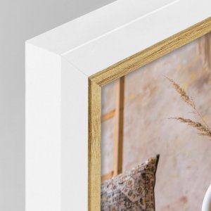 ZEP Doppelrahmen Ayas Holz für 2 Fotos 10x15 cm Hochformat Normalglas