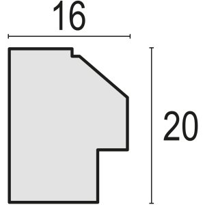 ZEP MDF-Holzrahmen Zara C 13x18 cm VZ857C Natur Look Normalglas
