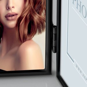 ZEP Metall Fotorahmen Silvia 2 Fotos 10x15 cm schwarz