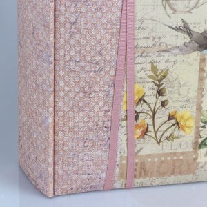 ZEP Fotoalbum Ophelia rosa 32x32 cm 100 weiße Seiten Pergamin