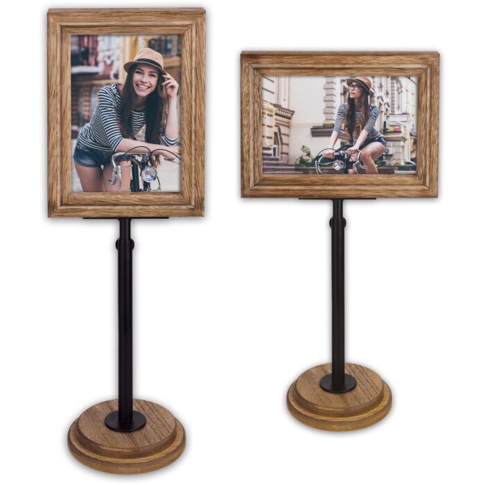 ZEP Standrahmen Viterbo 10x15 cm Holzrahmen mit Standfuß