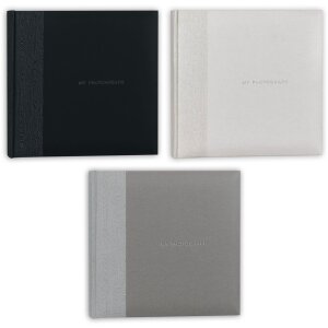 ZEP Fotoalbum Luis 24x24 cm Buchalbum 3 Farben 40 weiße Seiten Papiereinband