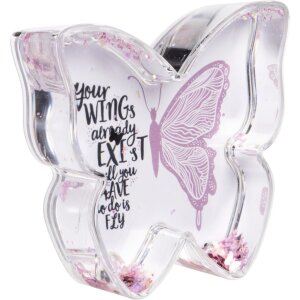 Hama Acryl-Rahmen Butterfly Schüttelrahmen pink 9x8 cm