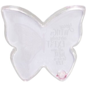 Hama Acryl-Rahmen Butterfly Schüttelrahmen pink 9x8 cm