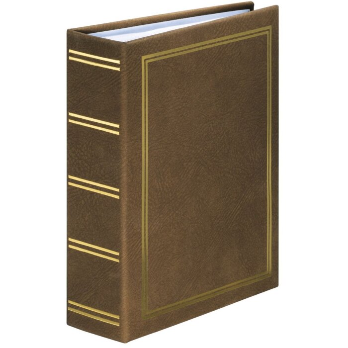 Альбом Hama slip-in London 100 фотографий 13x18 см коричневая виниловая обложка портретный формат