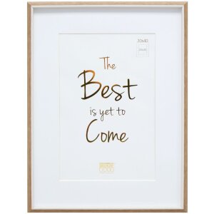 Deknudt Kunststoffrahmen S46WG Weiß Natur 10x15 cm bis 30x40 cm Passepartout