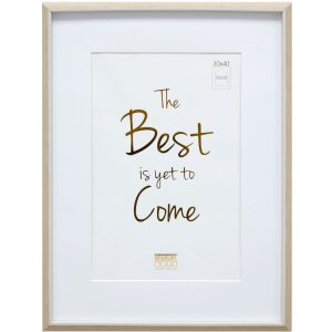 Deknudt Kunststoffrahmen S46WG Weiß Natur 10x15 cm bis 30x40 cm Passepartout