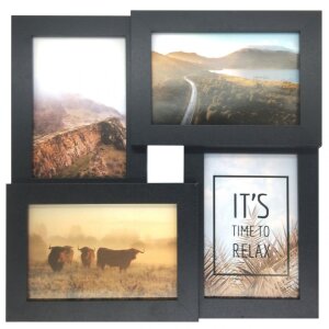 Фотогалерея Henzo Pure Barry 4 фото 10x15 см черный