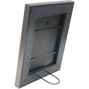 Пластиковая рамка S41N серебро 40x50 см премиум стекло