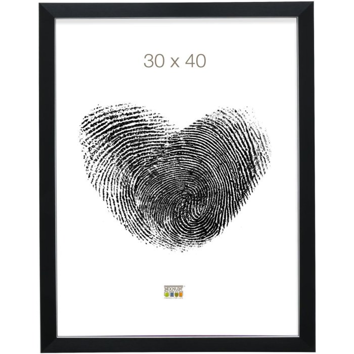 Deknudt Kunststoffrahmen S41VH2 schwarz 30x30 cm Antireflexglas