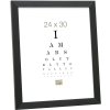 Deknudt Kunststoffrahmen S41VH2 schwarz 30x30 cm Antireflexglas