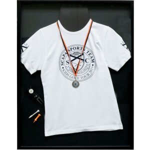 Deknudt Trikot-Bilderrahmen 60x80 cm schwarz T-Shirt Rahmen