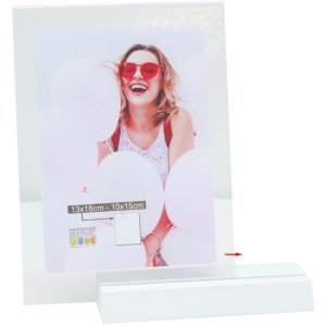 Deknudt Holzfotohalter S58RV weiß 13x18 cm