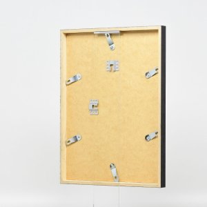 Effect Holzrahmen Profil 35 schwarz 10x10 cm mit Antireflexglas