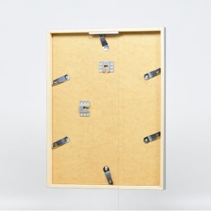 Effect Holzrahmen Profil 35 hellgrau 10x10 cm Antireflexglas