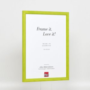 Эффектная деревянная рамка профиль 89 зеленый 10х10 см обычное стекло