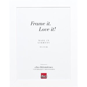 Эффектная рама из массива дерева профиль 30 белый 10x10...