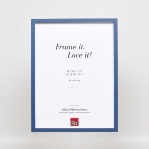 Effect Holzrahmen Profil 35 blau 10,5x14,8 cm mit Abstandshalter
