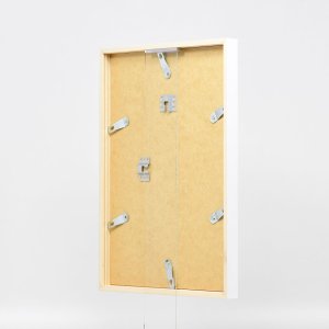 Effect Holzrahmen Profil 35 weiß 13x13 cm Normalglas