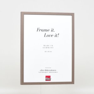 Effect Holzrahmen Profil 35 braun 13x13 cm mit Museumsglas