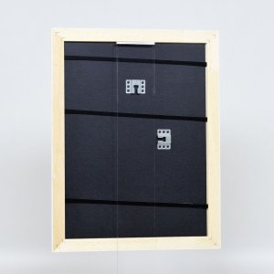 Effect Holz-Barockrahmen Profil 37 weiß 13x13 cm Museumsglas