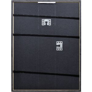 Effect Massiv-Holzrahmen Profil 29 silber 13x18 cm mit Antireflexglas