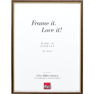 Effect Holzrahmen Profil 23 nußbraun 14,8x21 cm Antireflexglas
