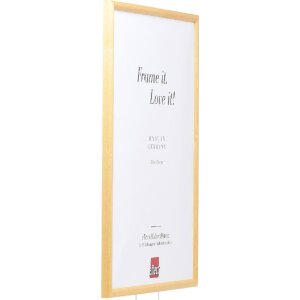 Эффектная рама из массива дерева профиль 20 натуральный 15x20 см обычное стекло