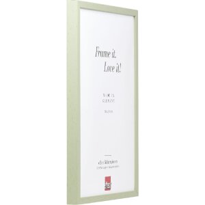 Эффектная деревянная рамка профиль 35 зеленый 15x20 см антибликовое стекло