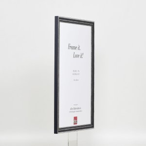 Effect Holzrahmen Profil 38 grau 15x20 cm Antireflexglas
