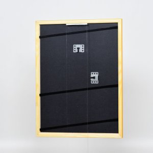 Эффектная деревянная рамка профиль 89 светло-коричневый 15x20 см обычное стекло