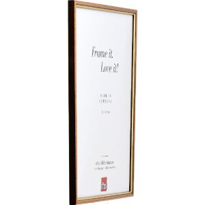 Effect Holzrahmen Profil 23 hellbraun 15x20 cm mit Museumsglas