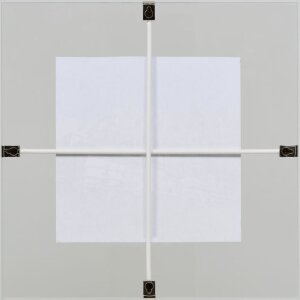 Эффектный двойной стеклянный держатель для картин 18x24 см из обычного стекла