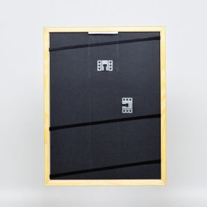 Эффектная деревянная рамка профиль 89 светло-коричневый 18x24 см обычное стекло